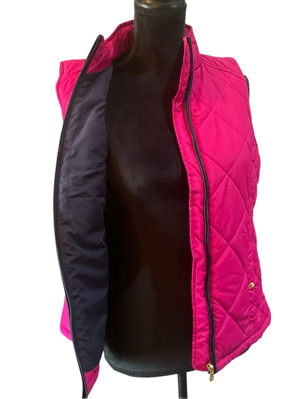 Lauren Ralph Lauren Quilted Fuchsia Vest Size Large - Picture 5 of 7